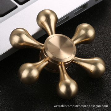 High Quality Popular Toy Factory Direct Sales Brass Fidget Spinner With Retail Pakage
